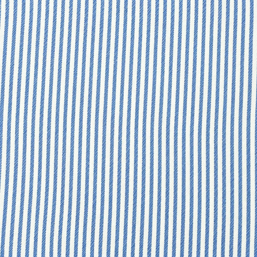 AFAS Custom Size Classic Blue Stripe Cotton Fabric - SKU F0004