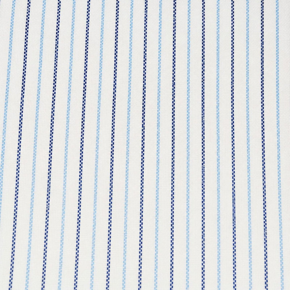 AFAS Custom Size Navy & Sky Blue Alternating Pinstripe Cotton fabric - SKU F0033