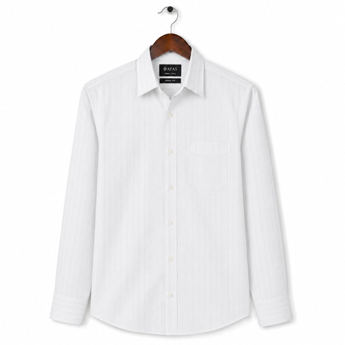 AFAS Ready-Made Vertical Stripe cotton Rich Fabric Shirt - SKU S0017