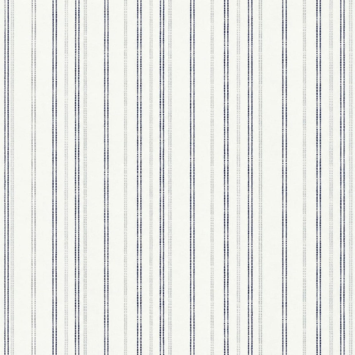 AFAS Custom Size Men's White Navy Grey Pinstripe Cotton fabric - SKU F0021