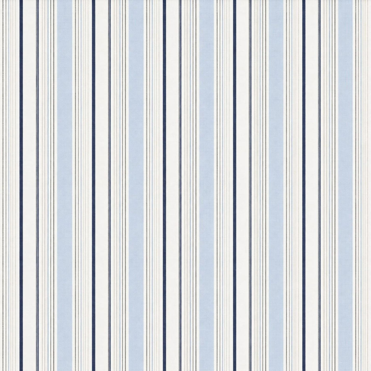 AFAS Custom Size White Multi Stripe Cotton Fabric - SKU F0043