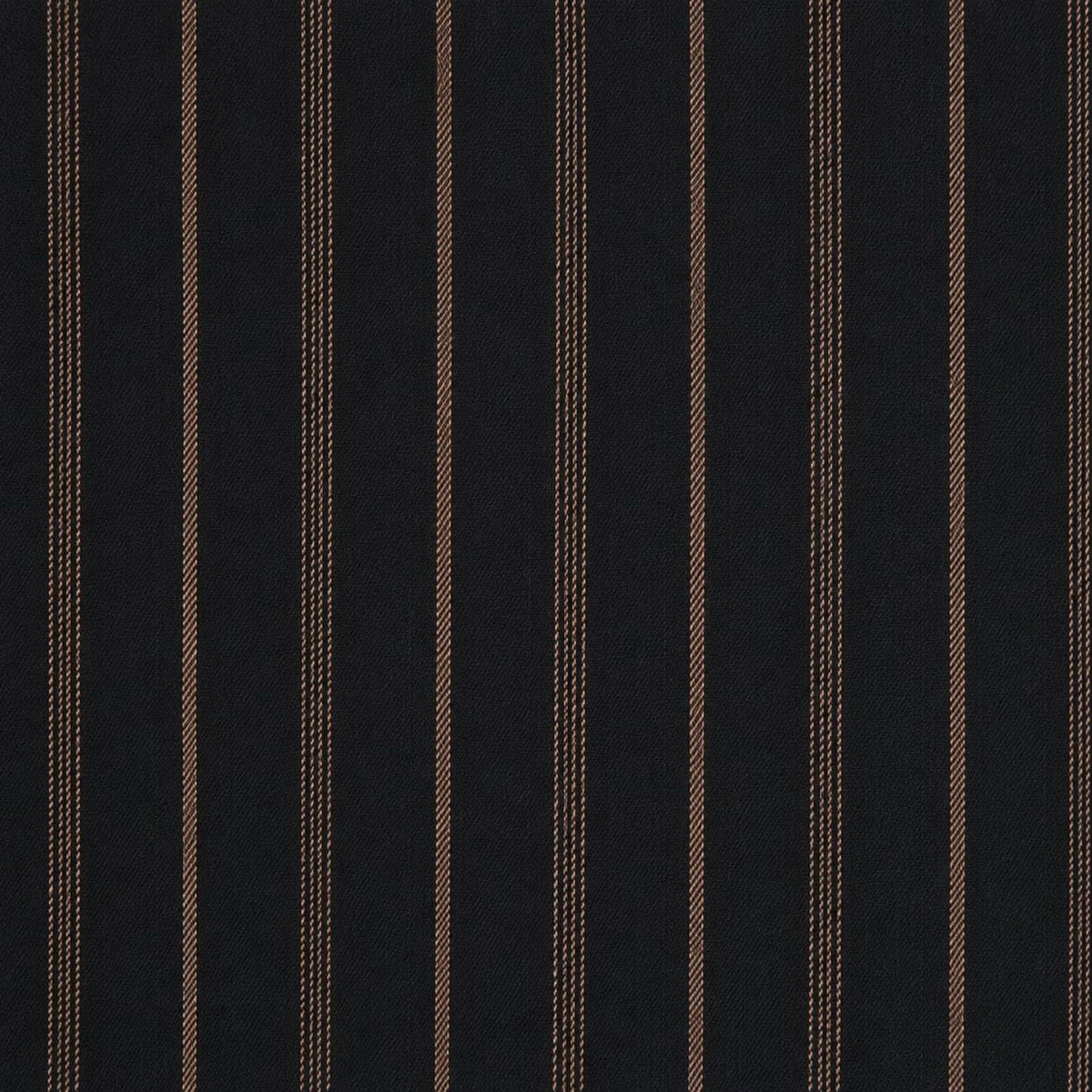 AFAS Custom Size Black Brown Multi Stripe Cotton Fabric SKU F0046
