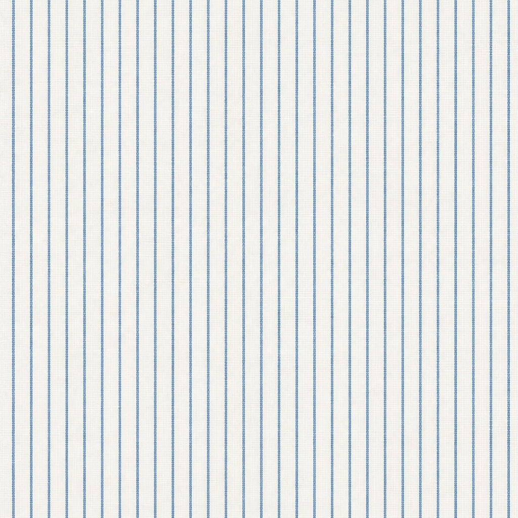 AFAS Custom Size White Fine Blue Stripe Cotton Fabric SKU F0045