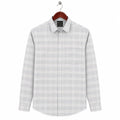 AFAS Ready-Made Gray Lining cotton Rich Fabric Shirt - SKU S0011