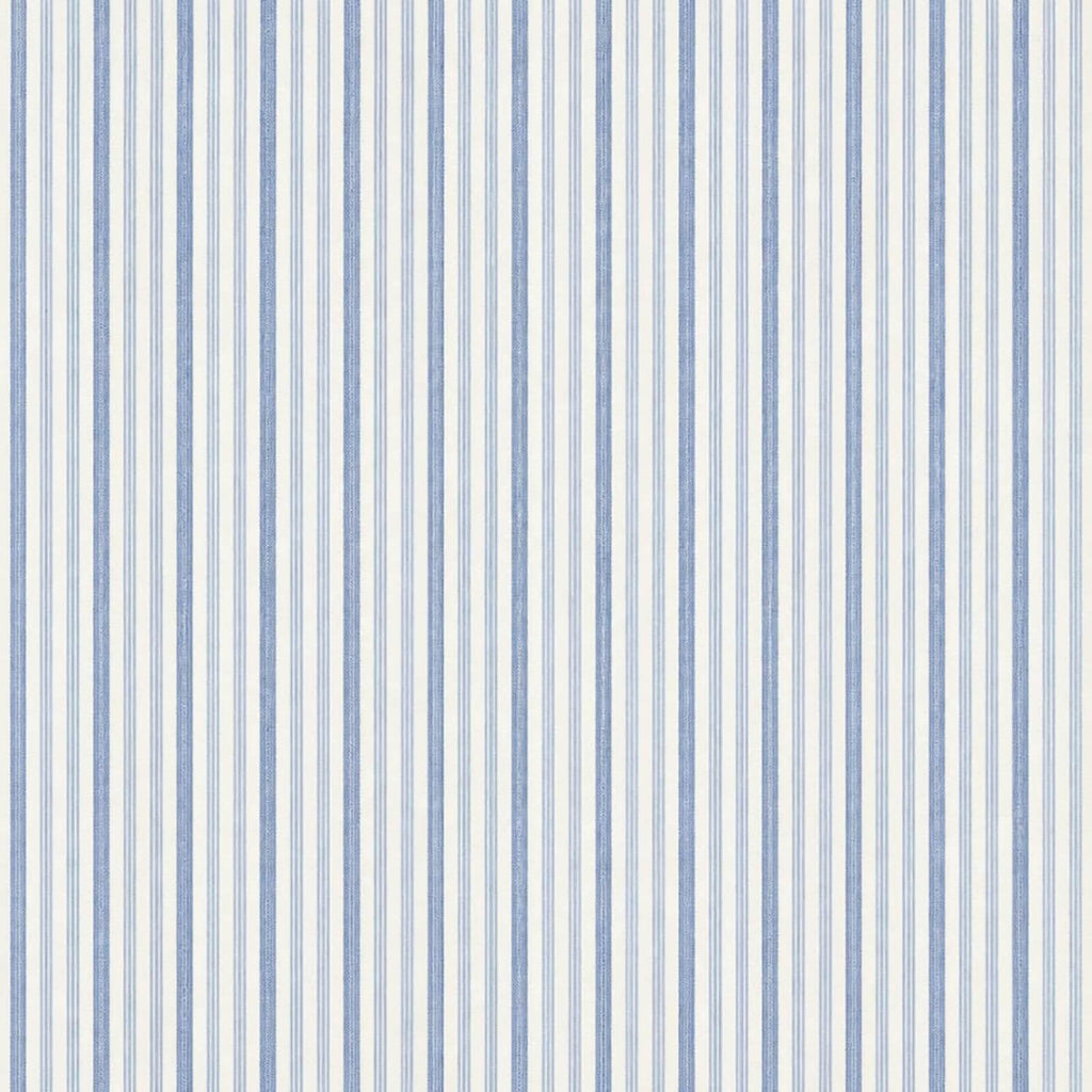 AFAS Custom Size White Sky Blue Multi Pinstripe Cotton Fabric SKU F0052