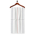 AFAS Custom Size White Shirt with Navy, Grey & Red Vertical Stripes Cotton fabric - SKU F0027