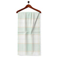 AFAS Custom Size White Mint Green Check Cotton fabric - SKU F0029