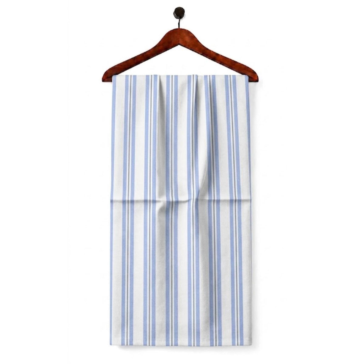 AFAS Custom Size White Sky Blue Multi Stripe Cotton fabric - SKU F0030