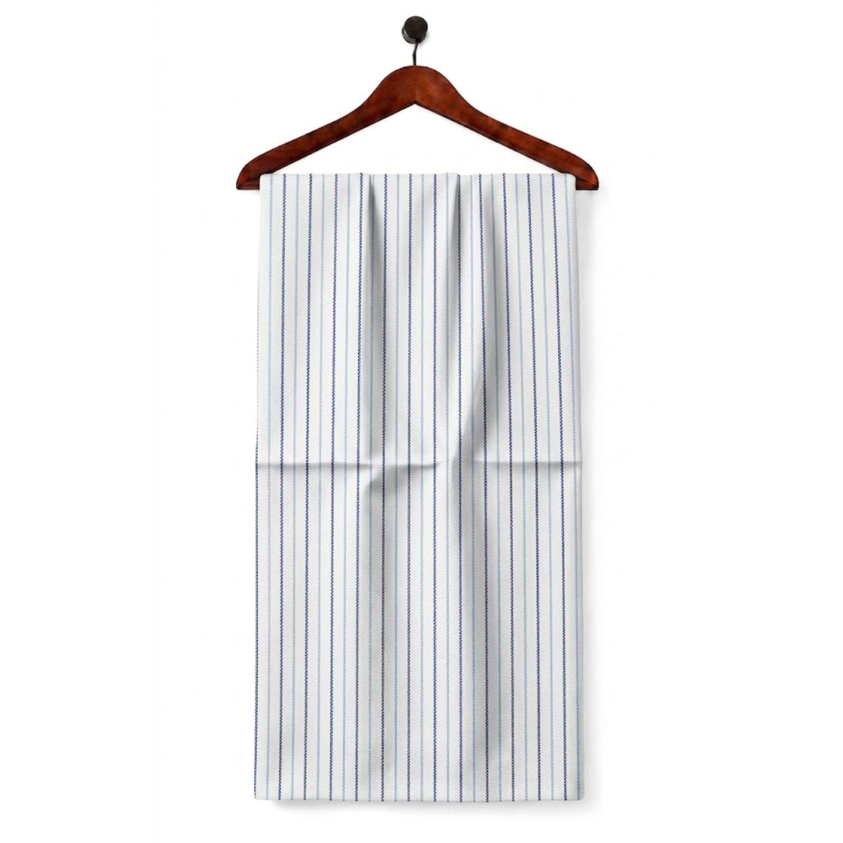 AFAS Custom Size Navy & Sky Blue Alternating Pinstripe Cotton fabric - SKU F0033