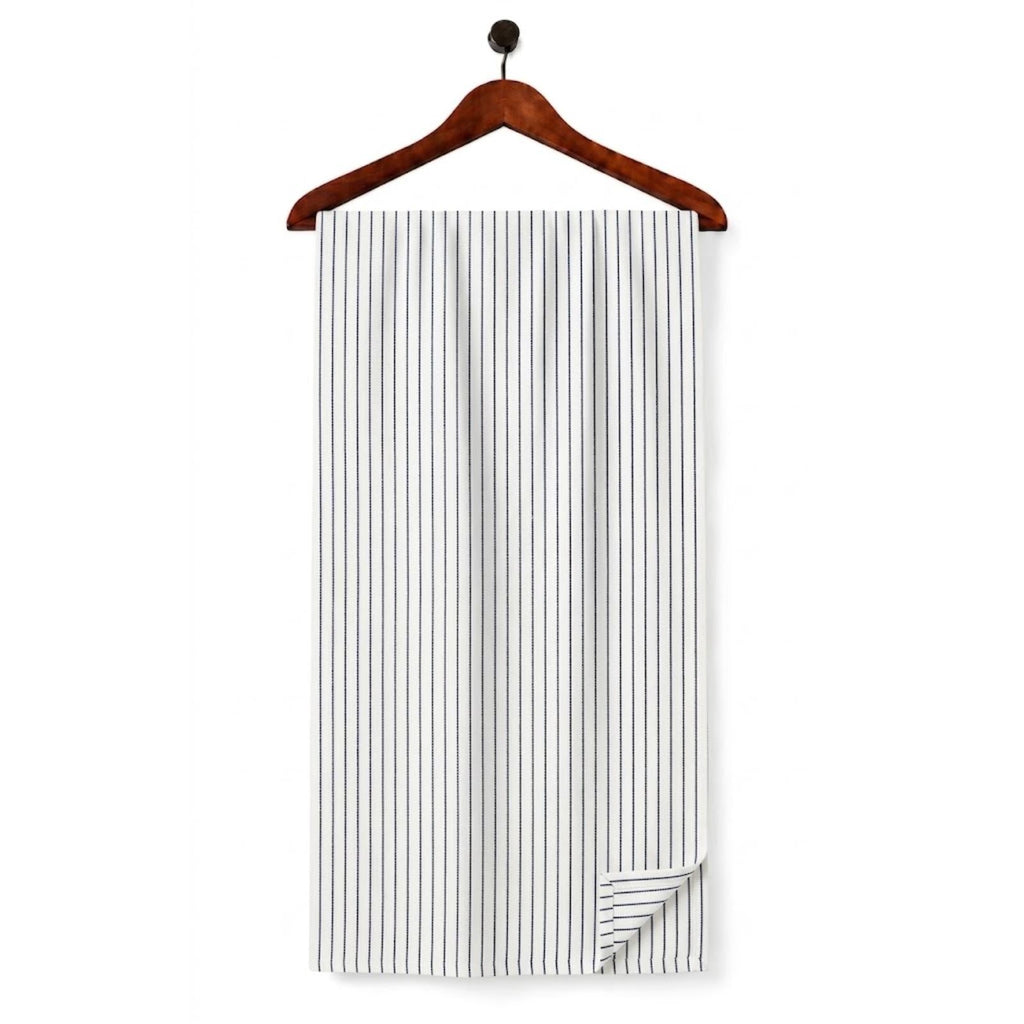 AFAS Custom Size Executive Black Pinstripe Cotton Fabric - SKU F0041