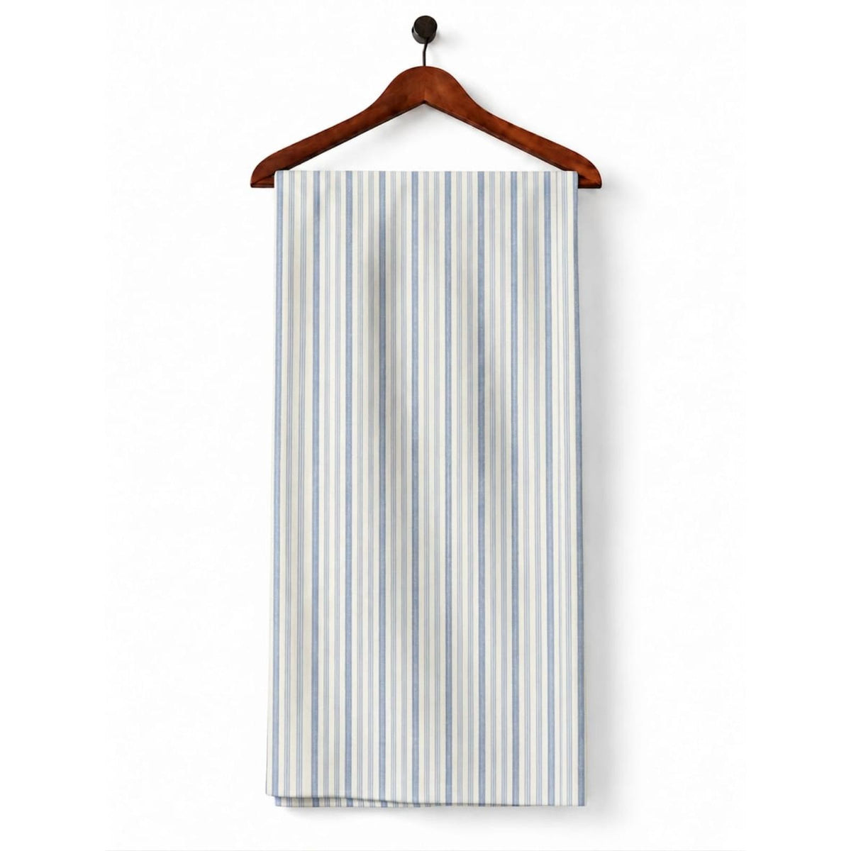 AFAS Custom Size White Sky Blue Multi Pinstripe Cotton Fabric SKU F0052