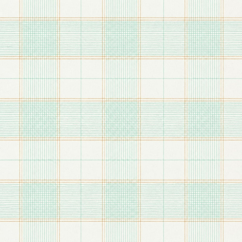 AFAS Custom Size White Mint Green Check Cotton fabric - SKU F0029