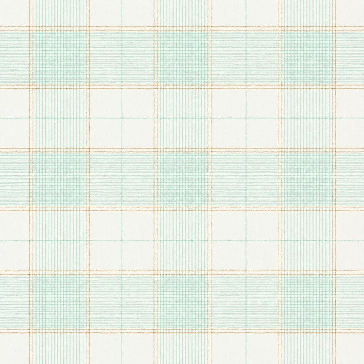 AFAS Custom Size White Mint Green Check Cotton fabric - SKU F0029